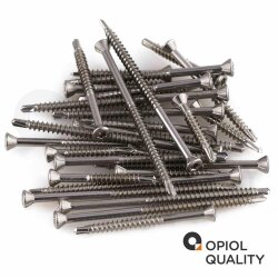 100 Stück Dielenschrauben 3,2 X 25/16 TORX TX-10 mit Linsenkopf, Edelstahl A2