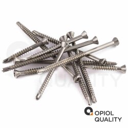 200 Stück Dielenschrauben 3,2 X 25/16 TORX TX-10 mit Linsenkopf, Edelstahl A2
