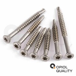 200 Stück Dielenschrauben 3,2 X 25/16 TORX TX-10 mit Linsenkopf, Edelstahl A2