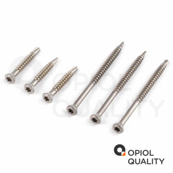 200 Stück Dielenschrauben 3,2 X 50/30 TORX TX-10 mit Linsenkopf, Edelstahl A2