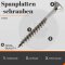 1 Stück Spanplattenschrauben 5 X 60/36 TORX T-25 (Teilgewinde), Senkkopf u. Innensechsrund, Edelstahl A2