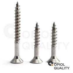 10 Stück Spanplattenschrauben 3,5 X 50/30 TORX T-10 (Teilgewinde), Senkkopf u. Innensechsrund, Edelstahl A2