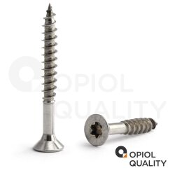 10 Stück Spanplattenschrauben 3,5 X 50/30 TORX T-10 (Teilgewinde), Senkkopf u. Innensechsrund, Edelstahl A2