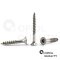 25 Stück Spanplattenschrauben 4 X 45/30 TORX T-20 (Teilgewinde), Senkkopf u. Innensechsrund, Edelstahl A2