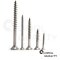 25 Stück Spanplattenschrauben 5 X 140/60 TORX T-25 (Teilgewinde), Senkkopf u. Innensechsrund, Edelstahl A2