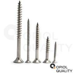 50 Stück Spanplattenschrauben 4,5 X 70/42 TORX T-20 (Teilgewinde), Senkkopf u. Innensechsrund, Edelstahl A2