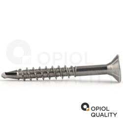10 Stück Spanplattenschrauben 5 X 80/50 TORX T-25 mit Bohrspitze (Teilgewinde), Senkkopf u. Innensechsrund, Edelstahl A2