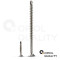 10 Stück Spanplattenschrauben 5 X 80/50 TORX T-25 mit Bohrspitze (Teilgewinde), Senkkopf u. Innensechsrund, Edelstahl A2