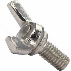 2 Stück Flügelschrauben M  6 X 16  DIN 316...