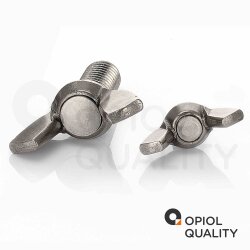 2 Stück Flügelschrauben M6x16 DIN 316 Edelstahl A2, amerikanische Form