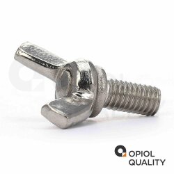 10 Stück Flügelschrauben M  5 X 16  DIN 316 Edelstahl A2, amerikanische Form