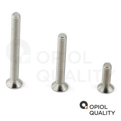 25 Stück Senkkopfschrauben M2x4 mit Kreuzschlitz "Z" DIN 965 Edelstahl A2