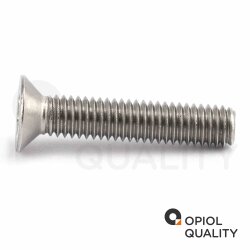 25 Stück Senkkopfschrauben M4 X 10 mit Innensechsrund "TX" - T20 DIN 965 Edelstahl A2