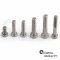 10 Stück Zylinderschrauben M4x10 mit Innensechskant, niedr. Kopf DIN 7984 Edelstahl A2