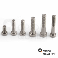 200 Stück Zylinderschrauben M4 X 10 mit Innensechskant, niedr. Kopf DIN 7984 Edelstahl A2