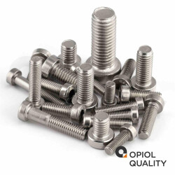200 Stück Zylinderschrauben M6 X 30 mit Innensechskant, niedr. Kopf DIN 7984 Edelstahl A2