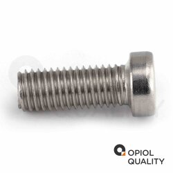 200 Stück Zylinderschrauben M6 X 30 mit Innensechskant, niedr. Kopf DIN 7984 Edelstahl A2