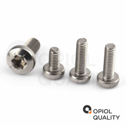 50 Stück Linsenschrauben M2 X 6 mit Innensechsrund "TX" - T6 DIN 7985 Edelstahl A2