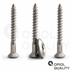 200 Stück Spenglerschrauben 4,5 X 25 TORX TX-25 mit U-Scheibe (15mm) ähnl. DIN 7995 Edelstahl A2