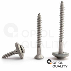 200 Stück Spenglerschrauben 4,5 X 25 TORX TX-25 mit U-Scheibe (15mm) ähnl. DIN 7995 Edelstahl A2