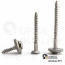 200 Stück Spenglerschrauben 4,5 X 25 TORX TX-25 mit U-Scheibe (15mm) ähnl. DIN 7995 Edelstahl A2