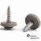 200 Stück Spenglerschrauben 4,5 X 25 TORX TX-25 mit U-Scheibe (15mm) ähnl. DIN 7995 Edelstahl A2