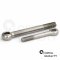 2 Stück Augenschrauben Form B DIN 444 BM 8X45 Edelstahl A2