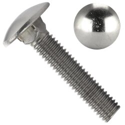 1 Stück Schlossschrauben M10 X 65/65 DIN 603 Edelstahl A2