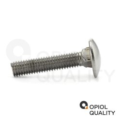 10 Stück Schlossschrauben M5 X 12/12 DIN 603 Edelstahl A2