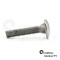 10 Stück Schlossschrauben M10 X 55/55 DIN 603 Edelstahl A2