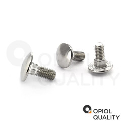 50 Stück Schlossschrauben M5 X 70/70 DIN 603 Edelstahl A2