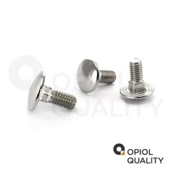 100 Stück Schlossschrauben M6 X 30/30 DIN 603 Edelstahl A2