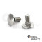 100 Stück Schlossschrauben M6 X 110/110 DIN 603 Edelstahl A2