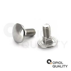 100 Stück Schlossschrauben M10 X 30/30 DIN 603 Edelstahl A2