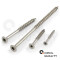 200 Stück SPAX® Spanplattenschraube 4,5 x 60/37 TX20 (Teilgewinde) Edelstahl A2 mit Multikopf und 4CUT-Spitze