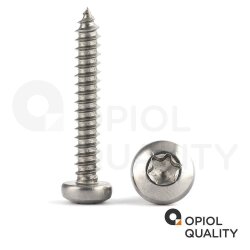 25 Stück Linsenkopf-Blechschrauben mit Innensechsrund ISO 14585 C 4,2X32 TX20 Edelstahl A2