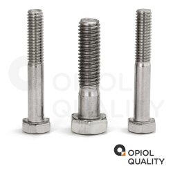 5 Stück Sechskantschrauben M10x170 mit Schaft DIN 931 Edelstahl A2