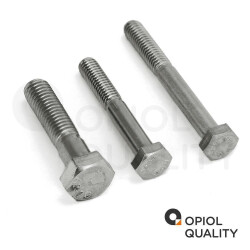 50 Stück Sechskantschrauben M10x60 mit Schaft DIN 931 Edelstahl A2
