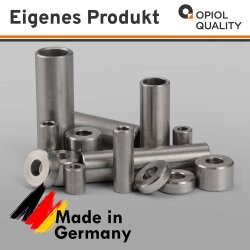 Distanzhülse 8x6x30 Rohr geschweißt, Edelstahl A2